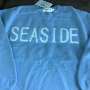 Beautiful new baby blue Seaside sweater